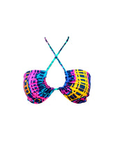 Bikini Top Reversible "Samba de Verão" Na Beira Mar Leaf Naif
