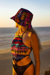 Swimsuit Reversible "Na Beira Mar" Leaf Naif