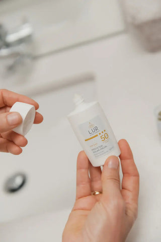 Facial Sunscreen SPF 50 — Daily UVA/UVB Shield, Matte Hydration LUR Natural Skinfood