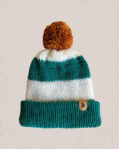 Gorro Woodland Green Stripes