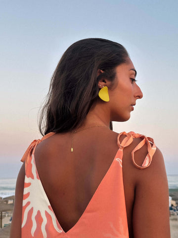 Surya Short Dress | Flowing Design with Elegance Leaf Naif