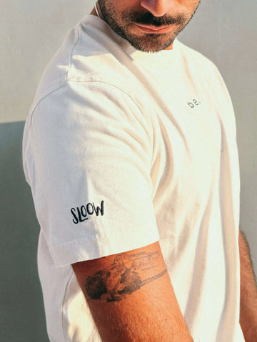 Sloow Club T-shirt Oversized | Organic Cotton & Minimal Embroidery sloow