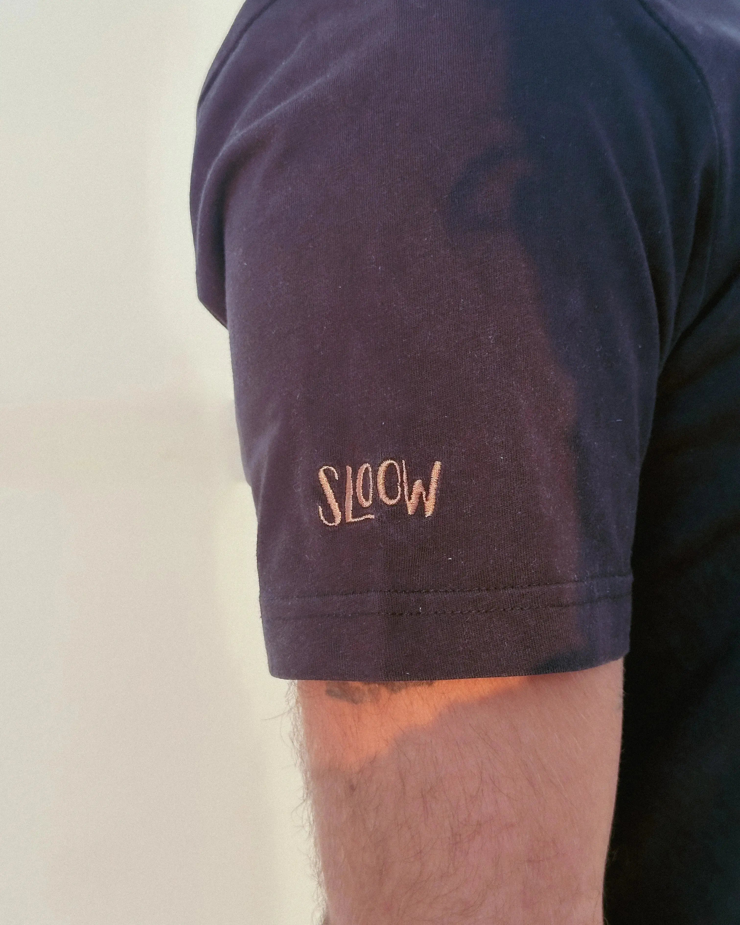 Sloow Club T-shirt Oversized | Organic Cotton & Minimal Embroidery sloow