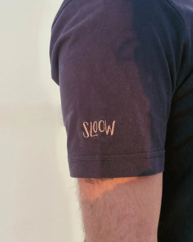 Sloow Club T-shirt Oversized | Organic Cotton & Minimal Embroidery sloow