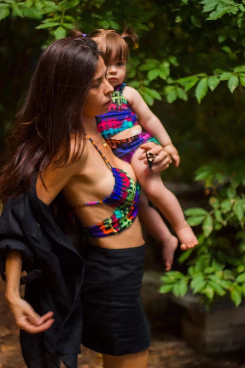 Kids Swimsuit "Garota de Ipanema" Leaf Naif