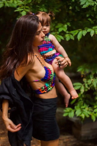 Kids Swimsuit "Garota de Ipanema" Leaf Naif