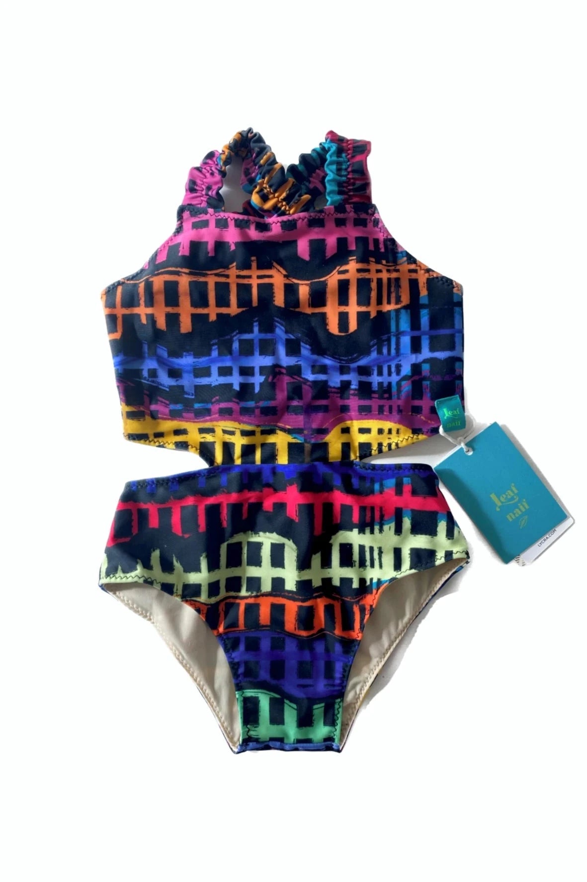 Kids Swimsuit "Garota de Ipanema" Leaf Naif