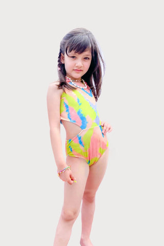 Kids Swimsuit "Garota de Ipanema" Leaf Naif
