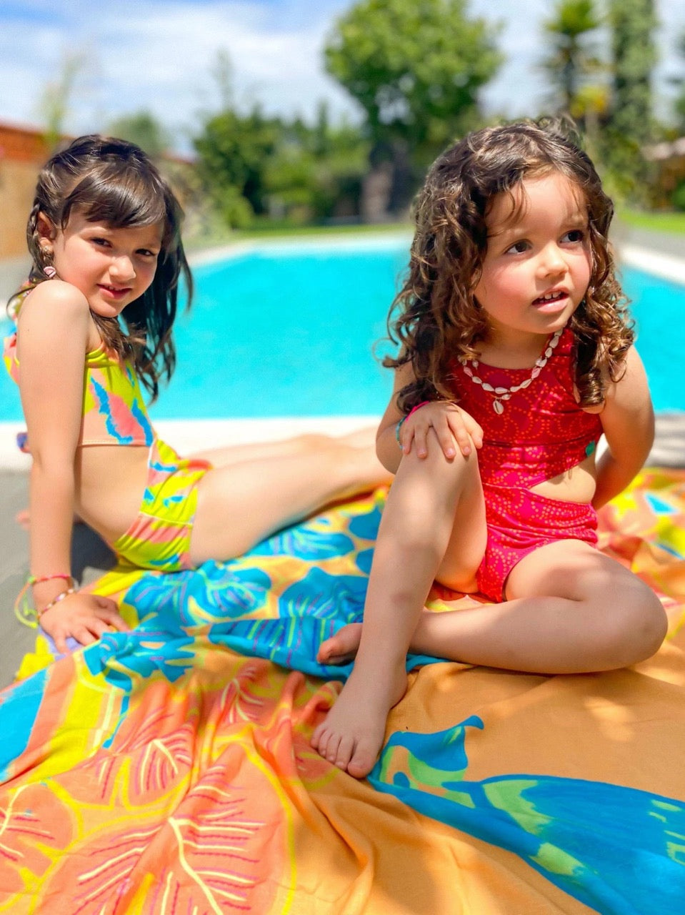 Kids Swimsuit "Garota de Ipanema" Leaf Naif