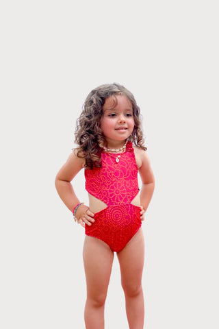 Kids Swimsuit "Garota de Ipanema" Leaf Naif