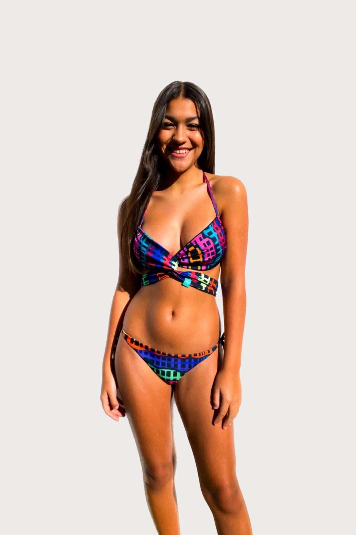 Bikini Bottom Reversible "Beleza Pura" NA BEIRA MAR Leaf Naif
