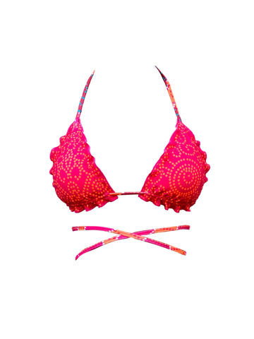 Bikini Top Reversible "Menina Baiana" OYÁ Leaf Naif