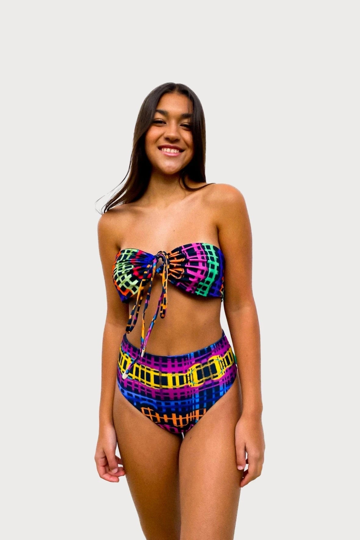 Bikini Top Reversible "Samba de Verão" Na Beira Mar Leaf Naif