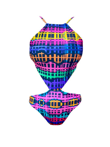 Swimsuit Reversible "Na Beira Mar" Leaf Naif