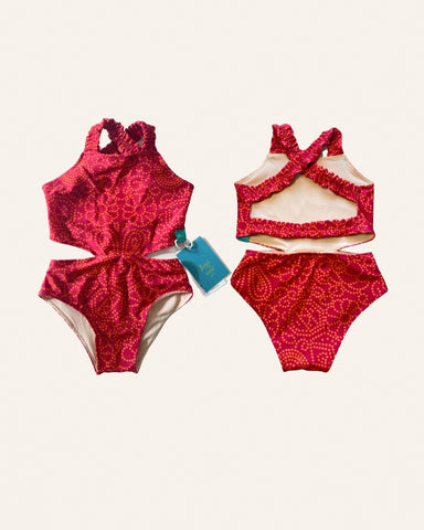 Kids Swimsuit "Garota de Ipanema" Leaf Naif