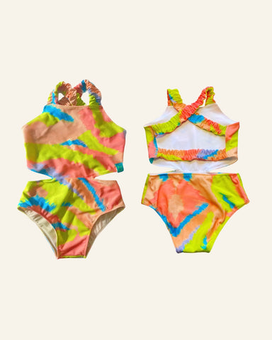 Kids Swimsuit "Garota de Ipanema" Leaf Naif