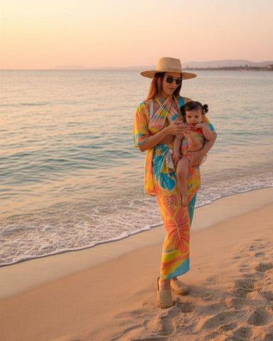 Kids Swimsuit "Garota de Ipanema" Leaf Naif