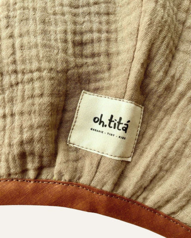 Reversible Beige and Green Cap Oh.Titá