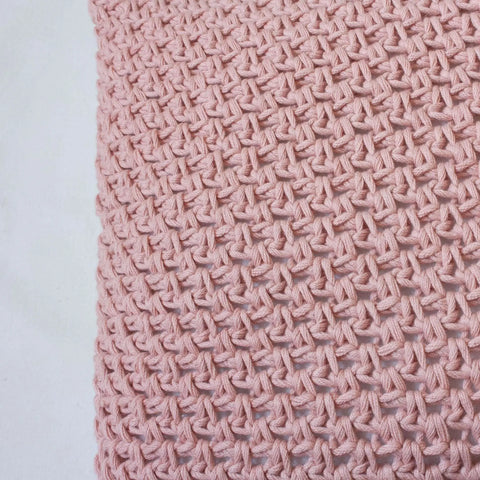 Crochet Pillow Textures – Dusty Pink