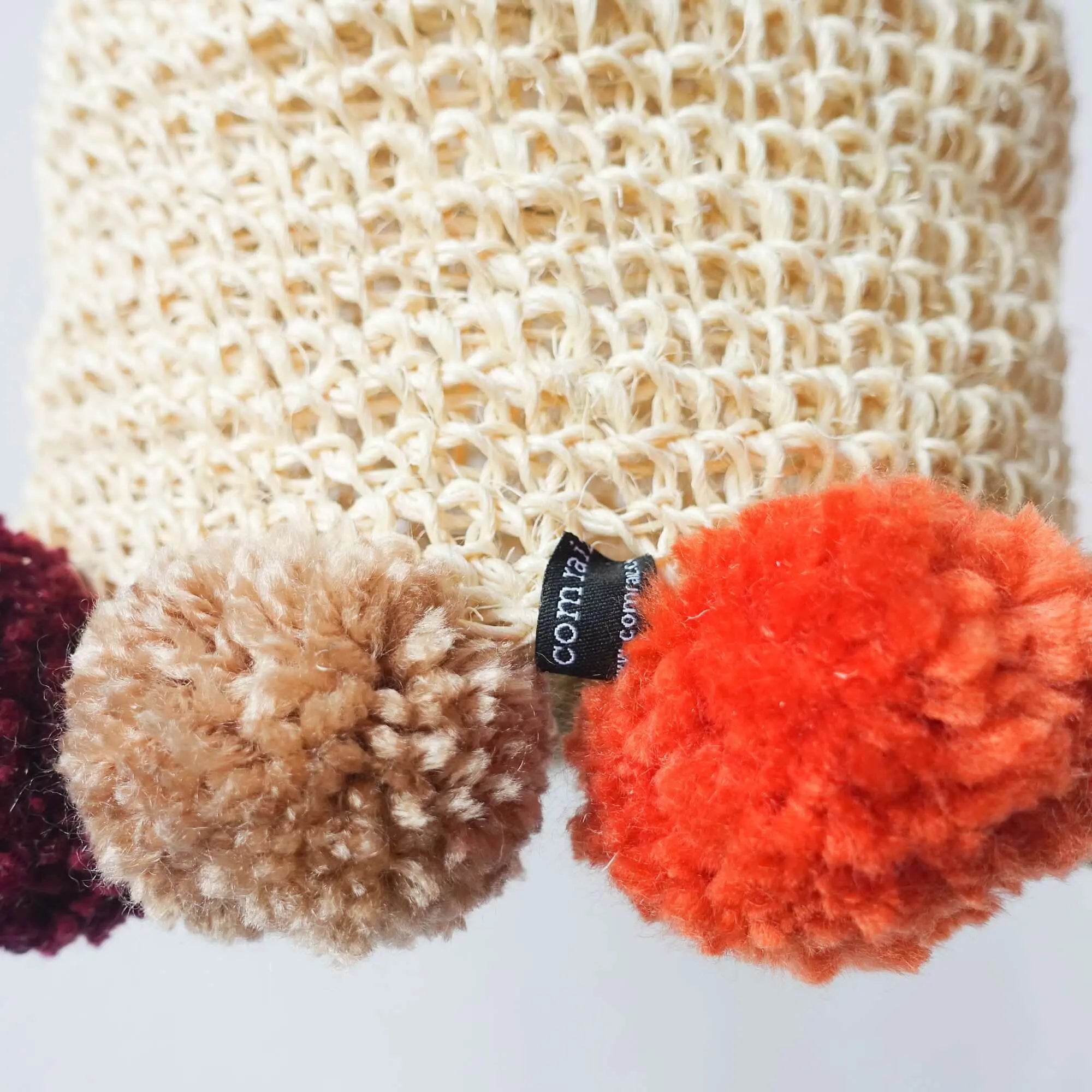 Rope Crochet Lamp with Pompons – Terracota Vibes
